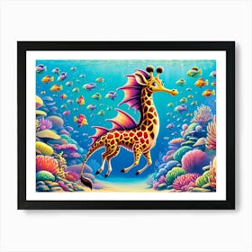 Giraffish Art Print