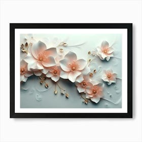 Flowers Wallpaper 9 Art Print