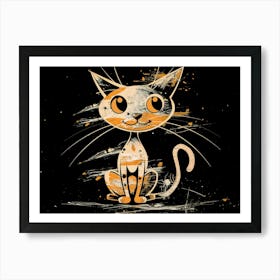 Orange Cat Art Print