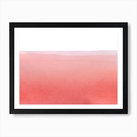 Minimal Pink Abstract 02 Landscape Art Print