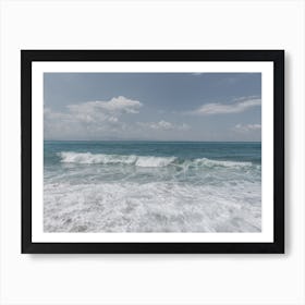 Waves Of The Blue Sea, Italy Art Print