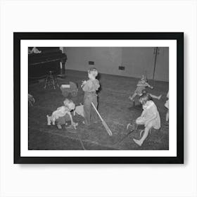 Children Of Agricultural Laborers Playing At The Wpa (Work Projects Administration) Nursery School At The Art Print