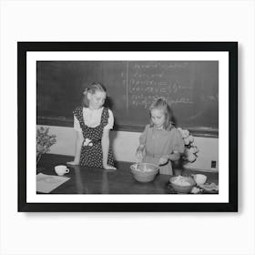 Schoolchildren At The Fsa (Farm Security Administration) Farm Workers Camp, Caldwell, Idaho By Russell Lee Art Print