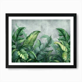 Tropical Background Art Print