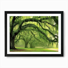 Mossy Oak Tree Art Print