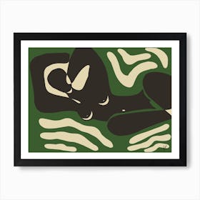 Le Lounge Green Art Print