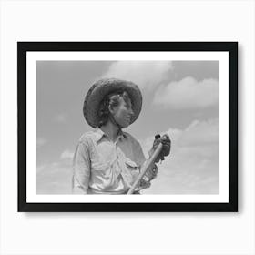 Sharecropper S Wife With Hoe, New Madrid County, Missouri By Russell Lee Art Print