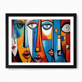 Faces Of The World 2 Art Print