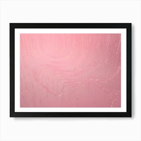 Abstract Background Of Pink Lines And Textures, Creating A Sense Of Depth And Movement Art Print