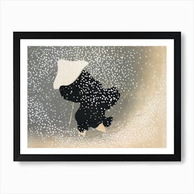 Snow From Momoyogusa Flowers Of A Hundred Generations, Kamisaka Sekka Art Print