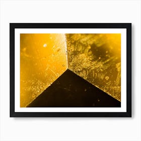 Yellow Gem Under The Microscope 1 Art Print