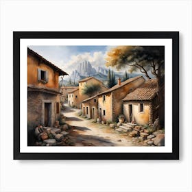 Italian Village 2 Art Print