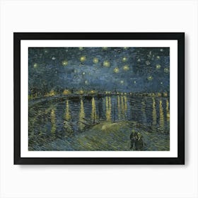 Starry Night Over The Rhône, Vincent Van Gogh 1 Art Print