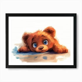 Cute Teddy Bear Art Print