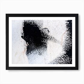 Black And White Abstract Painting 1 Art Print