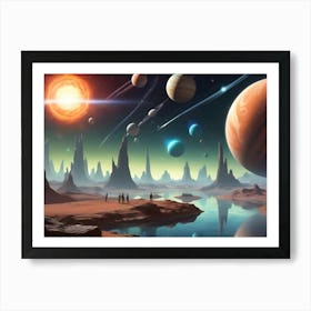 AI generated another world Art Print