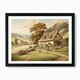 Country Cottage 1 Art Print