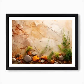 Rocks And Plants Art Print