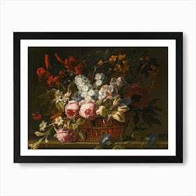 Flowers In A Basket Art Print