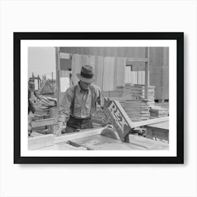 Untitled Photo, Possibly Related To House Plant, Precutting Materials, Southeast Missouri Farms Project Art Print