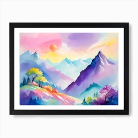 Mountain landscapes 5 Art Print