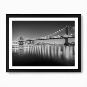 Manhattan Bridge 2 B&W Art Print