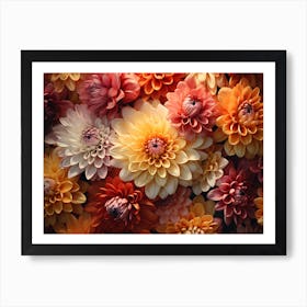 Dahlias 16 Art Print