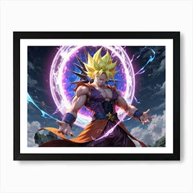 Dragon Ball Z Wallpaper 87 Art Print