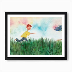 Catcher on the Rye Wall Art, Art Print, Nursery Decor, Cute Animal Poster, Printable Baby Shower Gift, Friendship Post 1 Art Print