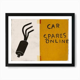 Car Spares Online Auto Parts Garage Works Art Print