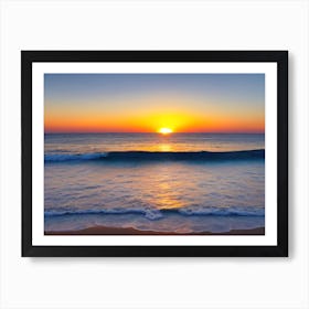 Sunset On The Beach 114 Art Print