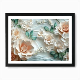 Paper Roses 4 Art Print