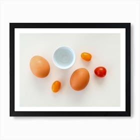 Eggs And Tomatoes Art Print