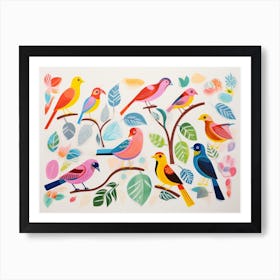 Colourful Bird Painting 5 Art Print