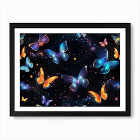 Colorful Butterflies 14 Art Print