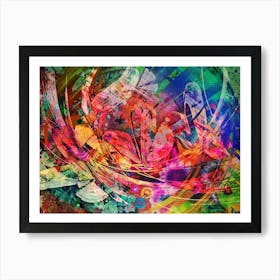 The radiance of a living bloom Art Print