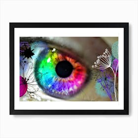 Rainbow Eye Art Print