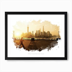 The Bund, The Bund & People S Square, Shanghai Art Print