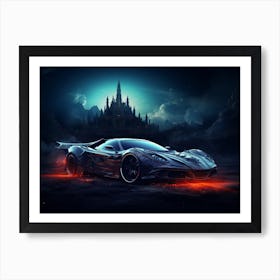 Car In The Night Art Print