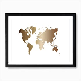 World Map 16 Art Print