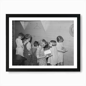 Children Choosing Books From The Small School Library Near La Forge, Missouri, Southeast Missouri Farms School By Poster