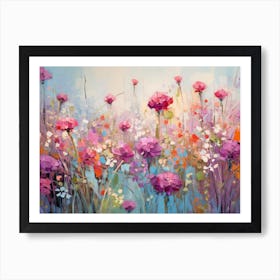 Pink Flowers 1 Art Print