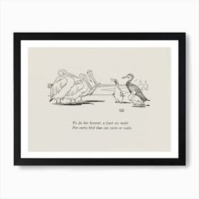 The Pelican Chorus, Edward Lear Art Print
