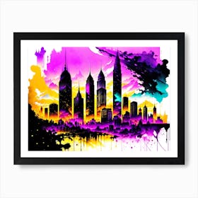 Cityscape Painting 3 Art Print