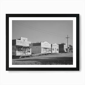 Untitled Photo, Possibly Related To Some Of The Business Enterprises At Central Valley, California, This Section Of Art Print