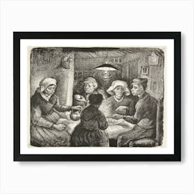 Composition Lithograph Of The Potato Eaters (1885), Vincent Van Gogh Art Print