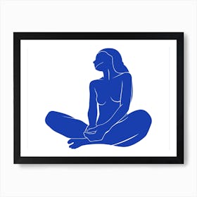A13 Blue Nude Art Print