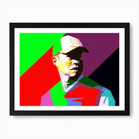 Tiger Woods Golf Legendary Pop Art WPAP Art Print