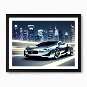 Jaguar Concept Car Art Print