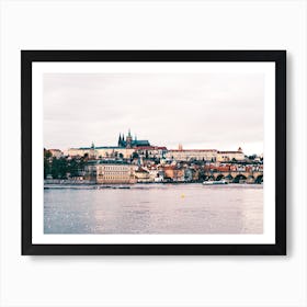 Prague From The Water Art Print